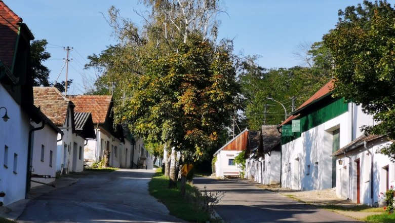 Ein schöner Rastplatz in der Kellergasse, © Weinstraße Weinviertel