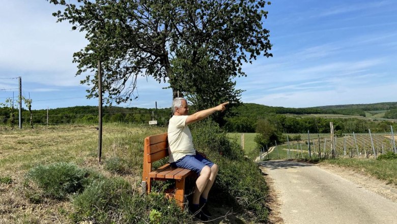 Rastbankerl mit Weitblick, © Weinstraße Weinviertel